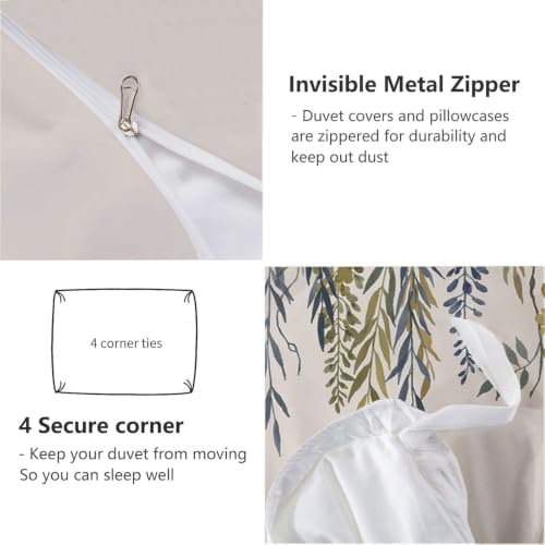 Simple Plants Breathable Duvet Cover - Vines and Leaves Soft
