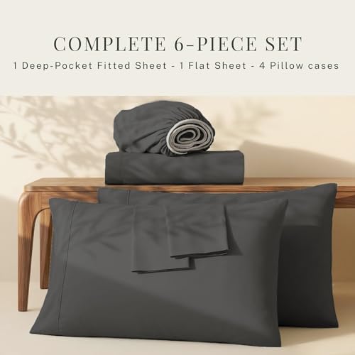 Hearth & Harbor Extra Deep Pocket Sheets - Fits Mattress 18-24 Inches