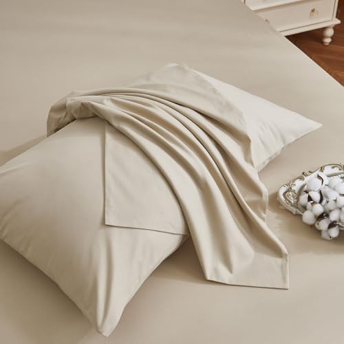 Taupe Duvet Cover Set Queen Size 100% Cotton Soft Percale Bedding
