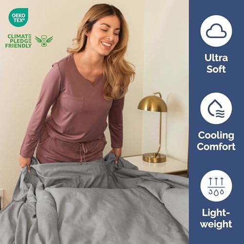 Full Flat Sheet - Single Top Flat Sheet Only - Cooling - Heathered