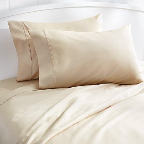 Amazon Basics 400 Thread Count Pure 100% Cotton Pillowcases, Soft