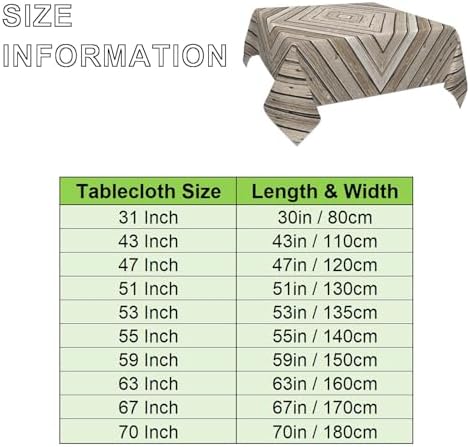 Wood Grain Tablecloth Square Table Cloth Grey Fence Panels Tablecloths