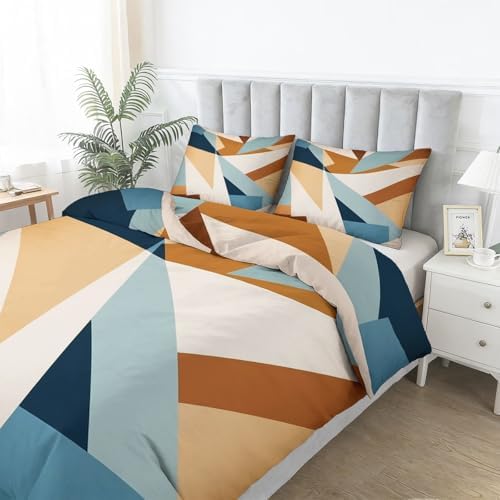 Soft Breathable Duvet Cover Minimalist Abstract Geometric Pattern