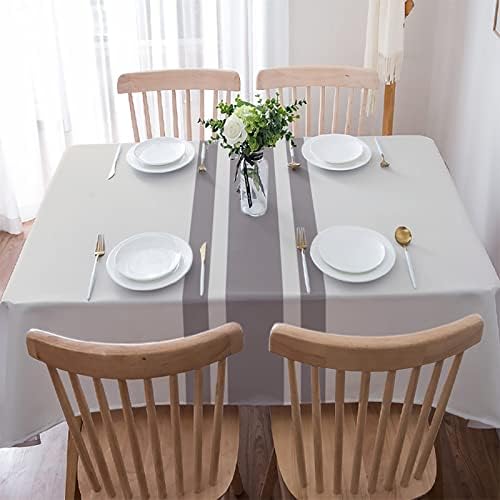 Rectangle Table Cloth, Farmhouse Classic Stripes Waterproof Linen