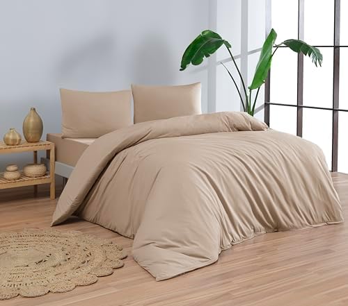 100% Cotton Jersey Duvet Cover Set - Ultra Soft & Breathable