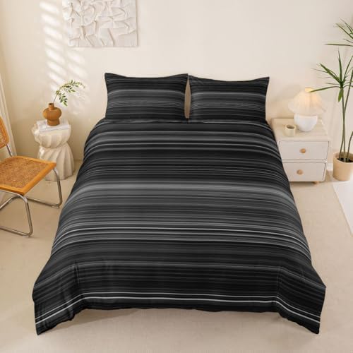 Erosebridal Ombre Geometric Comforter Cover Queen Size Ombre