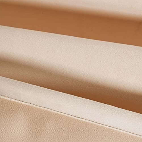 Velvet Heavyweight Rod Pocket Window Curtains, Set of 2 (52" Wx108 L)