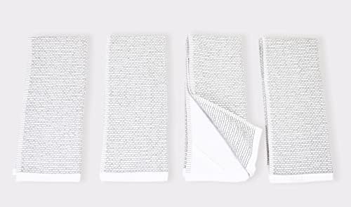 Realm 17" x 27" 100% Cotton Kitchen Towel (4 Pack) | Dobby Textured