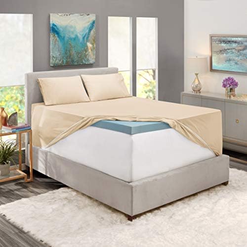 Nestl King Bed Sheet Set - Beige Cream - 4-Piece Extra Deep Pocket