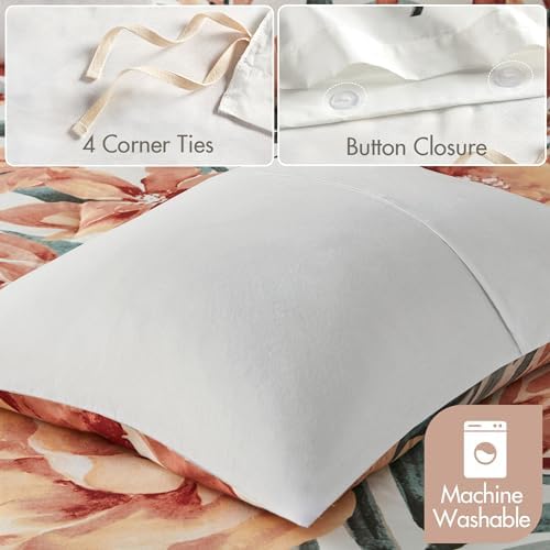 Madison Park Queen Duvet Cover Set, Floral Duvet Cover for Queen Size