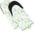 Heat Resistant Designer Kitchen Oven Mitts with Neoprene Non-Slip