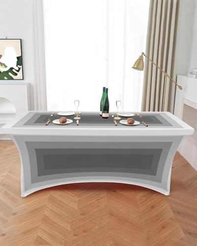 3D Optical Illusion Tablecloth Stretch Spandex Table Cloth Fitted