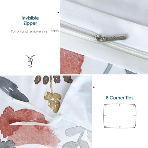 Style Quarters 3pcs Queen Size Microfibre Duvet Cover Set Summer