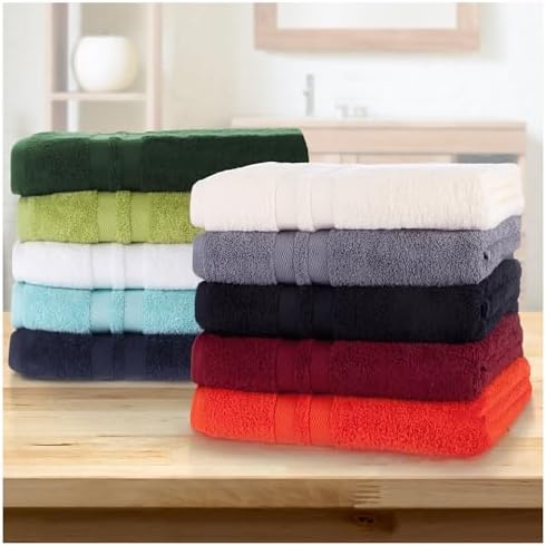 SUPERIOR Ultra-Soft Cotton Towel Set, 4 Bath Towels, 4 Hand Towels, 4