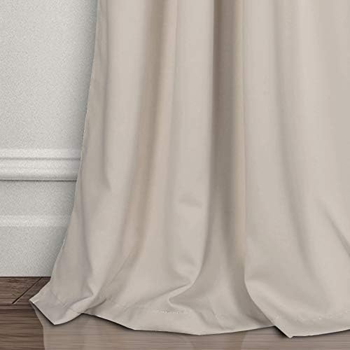 Lush Decor Insulated Grommet Blackout Window Curtain Panels, Wheat