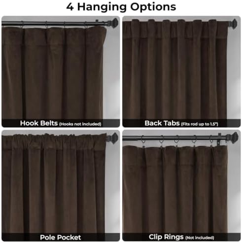 HPD Half Price Drapes Signature Velvet Thermal Blackout Curtains for