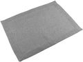 CleverDelights 14" x 20" Slate Gray Hemstitched Placemats - 12 Pack
