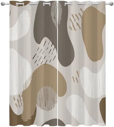 Abstract Blackout Curtains for Bedroom Living Room, Modern Abstract
