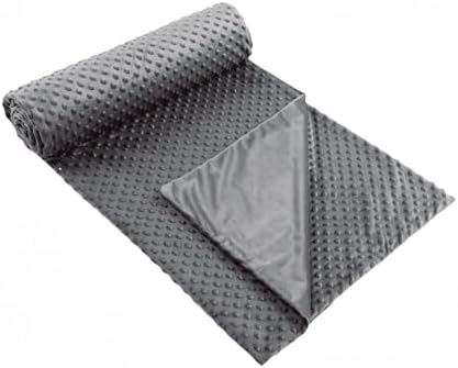 Weighted Blanket Cover 60x80, Dark Grey Removable Duvet Cover for