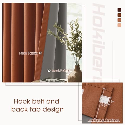 Boho Blackout Curtains 96 Inch Length 2 Panel Set for Bedroom Living