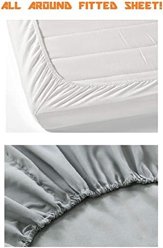 Luxurious 400 TC 100% Pima Cotton 1PC Fitted Sheet - Deep Pocket