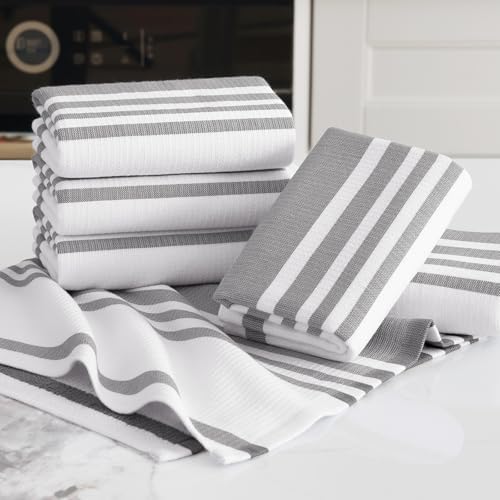 Homaxy 100% Cotton Dishcloths Set, 12 x 12 Inches and 13 x 28 Inches