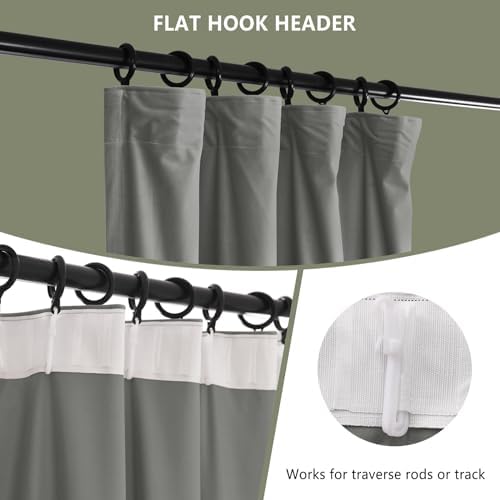 Macochico Extra Long Velvet Curtains 100 Inch Width by 120 Inch Length