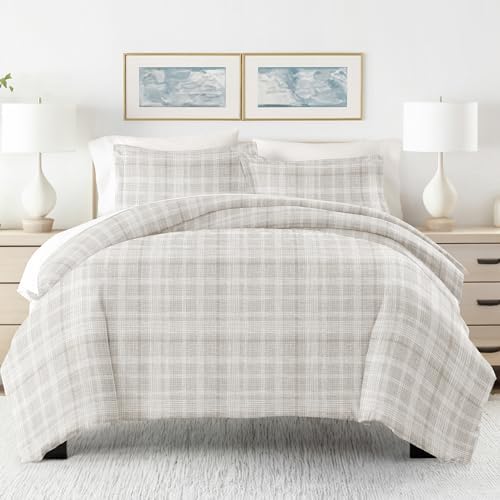 Linen Market Duvet Cover Queen (Gray) - Experience Hotel-Like Comfort