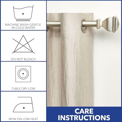 TOWN & COUNTRY BASICS Sohome Lena Modern Texture Curtains, Room