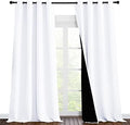 NICETOWN White Blackout Curtains for Bedroom 55" Wide x 96" Long 2