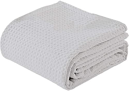 Queen Size Waffle Blankets - 100% Cotton Blankets for Queen Size Bed