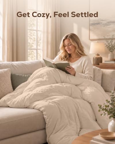 Duvet Cover Full, 3 Piece Cotton Like Polyester With Zipper Closure