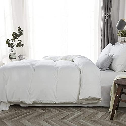 Queen Duvet Cover Set 1000 Series 100% Egyptian Cotton, 3PC, White