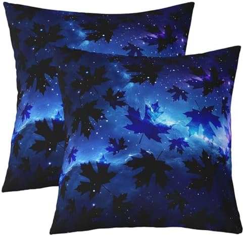 Feelyou Cannabis Leaf Throw Pillow Covers Set of 2 22x22 Inches