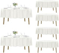 Fokitut 6 Pack Round Tablecloth, 70 Inch, Stain Resistant and Wrinkle