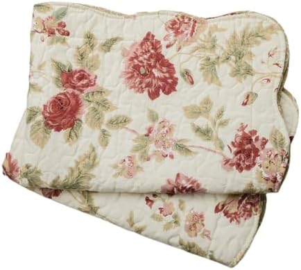 vctops Boho Floral Patchwork Pillow Shams Pack of 2 Farmhouse 100%