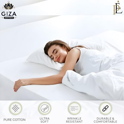 Ivory Color, Split King Sheets Set for Adjustable Split Bed
