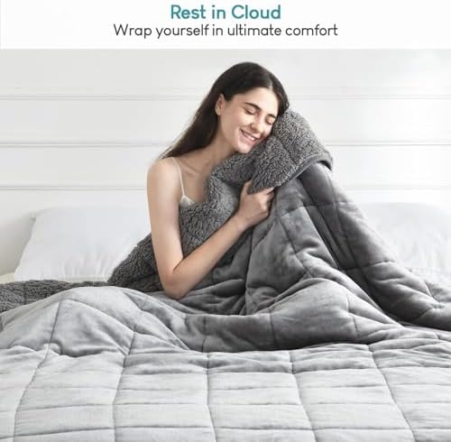 Cottonblue Weighted Blanket 25 lbs Queen Size for Adults 60x80 inches
