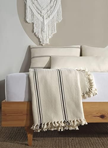 Handmade Undyed Natural Pure Cotton California King Bedspread with