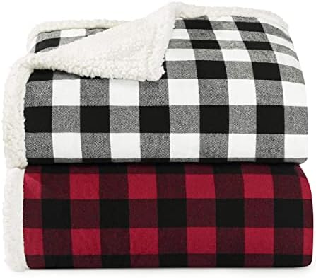 Eddie Bauer - Sherpa Reverse Throw Blanket for Bed or Couch, 50 x 70