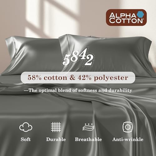 Hyde Lane 900 Thread Count King Sheet Set – Cotton-Rich CVC Sateen
