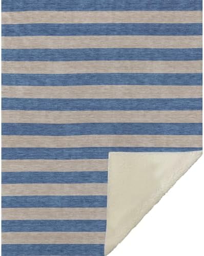 Addison Rugs ASB530 Tan 50" x 70" Oversized Sherpa Throw Blanket