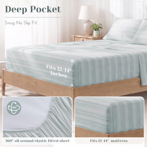 Comfort Spaces 100% Cotton Percale Sheets Twin Sheet Set 3 Pcs, Good