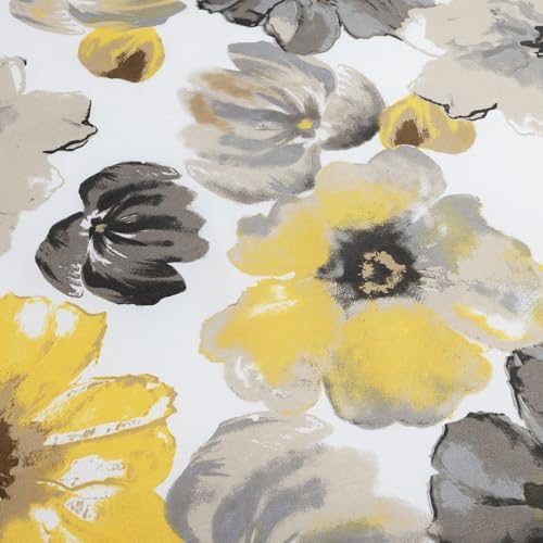 Lush Decor Leah Soft Floral Sheet Set, 6 Piece Set, Queen, Yellow &