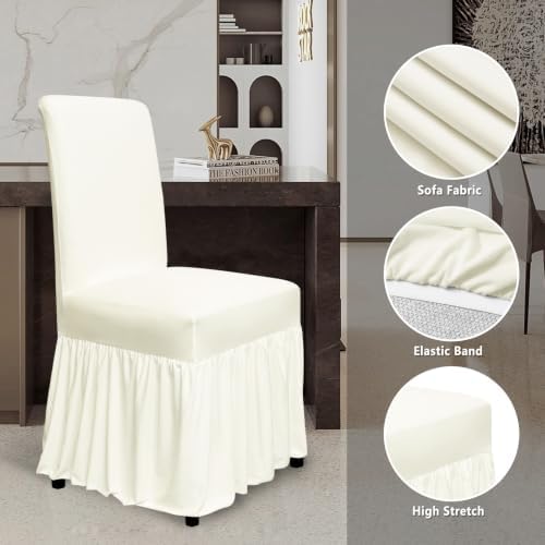 molasofa Chair Covers for Dining Room Set of 4 Stretch Chair