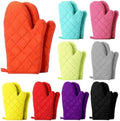 9 Pair Oven Mitts Set, 10.6 Inch Extra Long Heat Resistant Kitchen