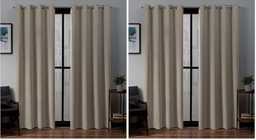 Exclusive Home Curtains Sateen Twill Woven Room Darkening Blackout
