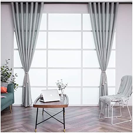 Beydodo Curtains Sheer 63 Inch Length, Room Curtains for Bedroom 2