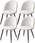 KRFOONN Dining Room Chair Covers Set of 4 Curved Back Chair Cover