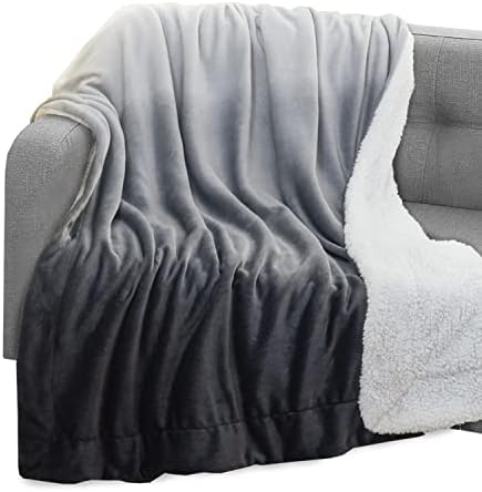 Elegant Comfort Throw Blanket, Reversible Sherpa Flannel, Ultra-Soft